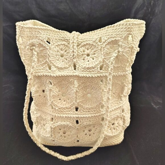 Handmade Crochet Tote Boho Bag - Picture 5 of 12